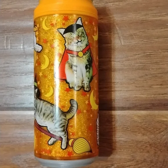 Cool Gear Halloween-Themed Orange Can with Cat Design - Picture 3 of 5